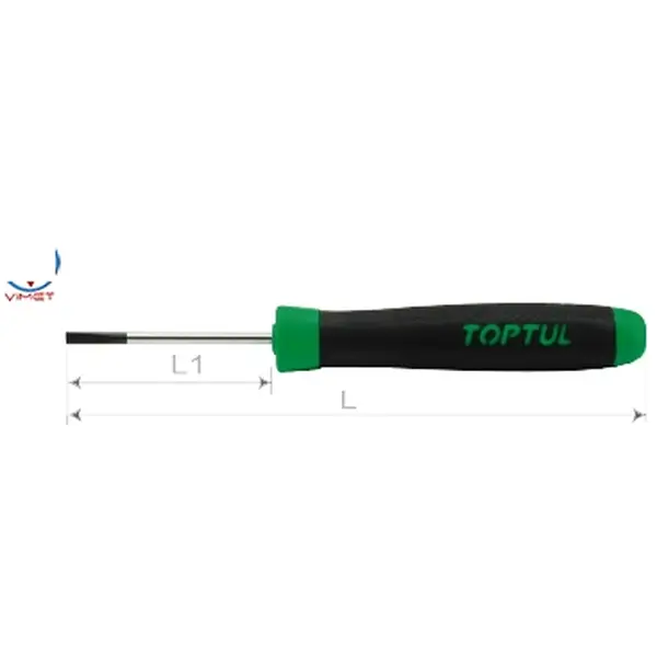 Tua vít dẹp cách điện TOPTUL FAIB1B05