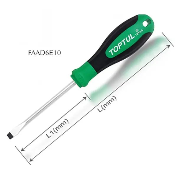 Tua vít dẹt 1.2x6.5mm TOPTUL FAAD6E10