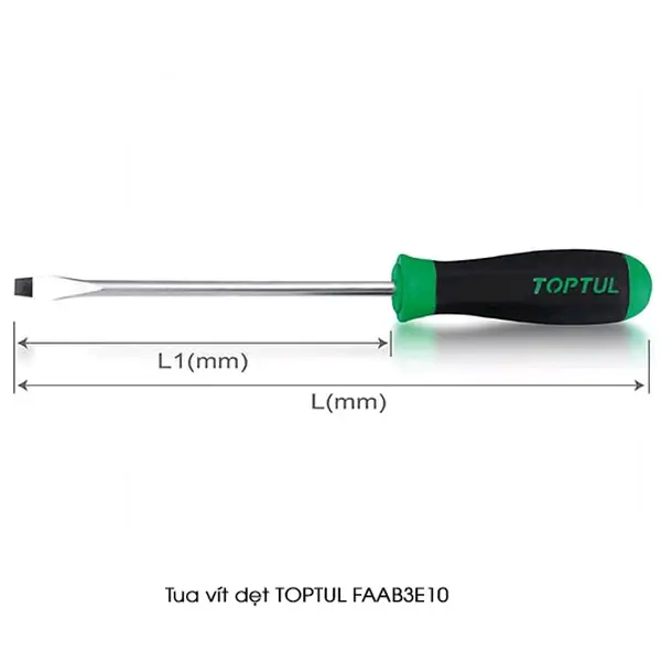 Tua vít dẹt TOPTUL FAAB3E10