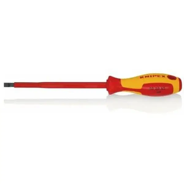 Tua Vít Knipex 98 20 65 Mũi Dẹp 6, 5 mm Thiết Kế Slim Cách Điện 1000 Volt