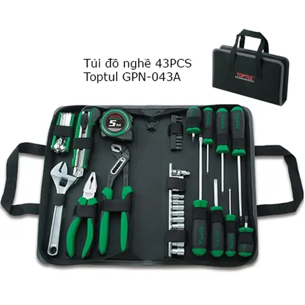 Túi đồ nghề 43 chi tiết TOPTUL GPN-043A