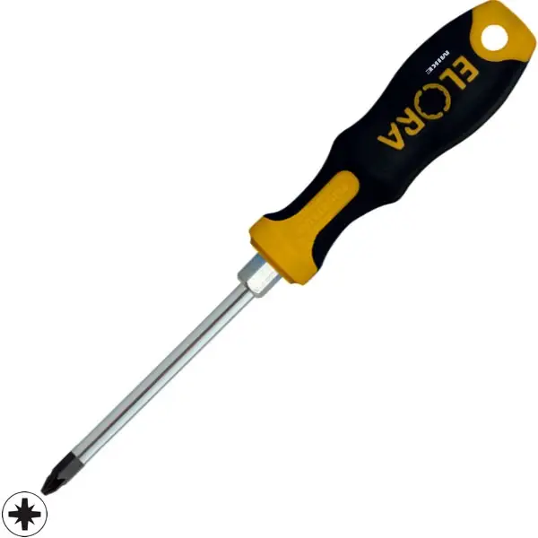 Tuốc nơ vít đầu hoa thị ELORA 569-PZ, từ PZ1 đến PZ4.