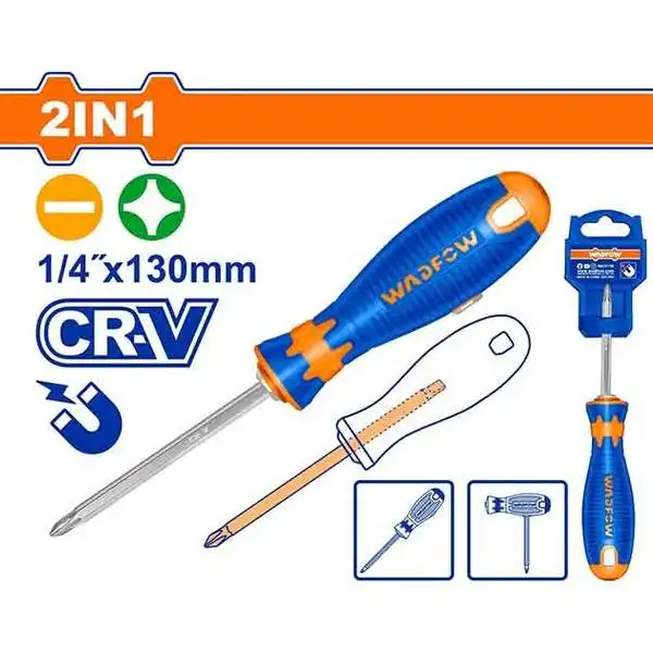 Tuốc nơ vít dẹp và bake loại dài (PH2 - 6.5mm) Wadfow WSS45M3