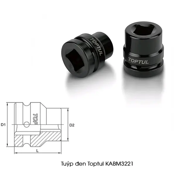 Tuýp đen TOPTUL KABM3221