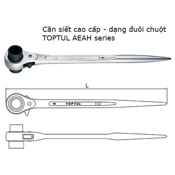 Tuýp đuôi chuột 36x50mm TOPTUL AEAH3650