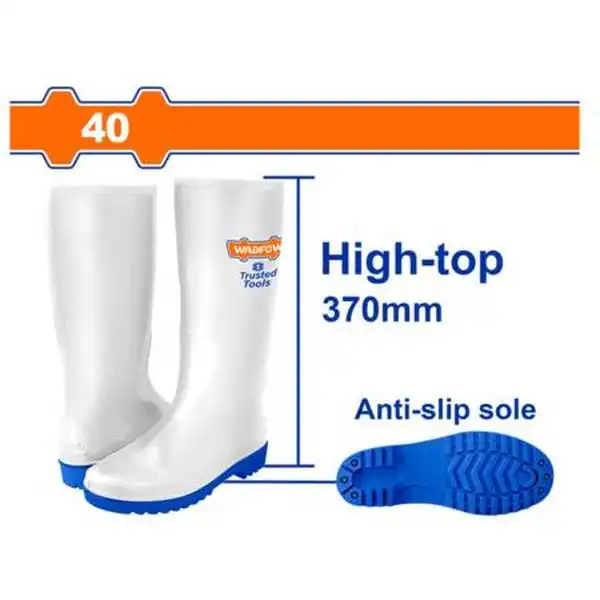 Ủng Cao Trắng Đi Mưa Size 40 WRB2L40 WADFOW