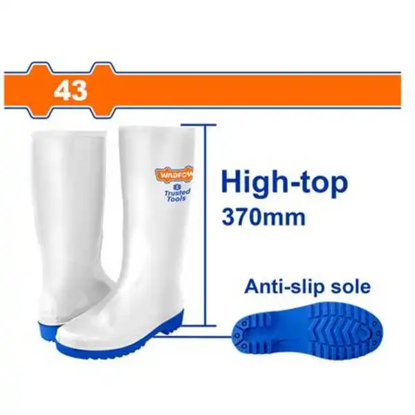 Ủng Cao Trắng Đi Mưa Size 43 WRB2L43 WADFOW