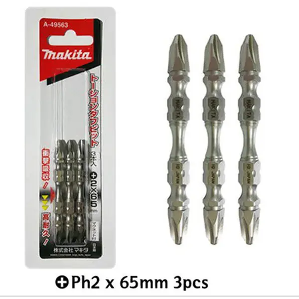 Vặn vít 3 mũi dương PH2 dài 65mm Makita A-49563