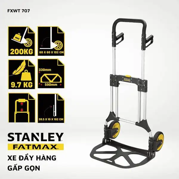 Xe đẩy hàng 2 bánh gấp gọn hiệu Stanley Fatmax-USA FXWT-707