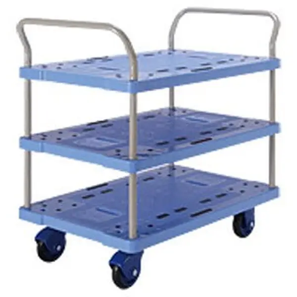 Xe đẩy hàng 3 tầng sàn nhựa Prestar PF-305C-P